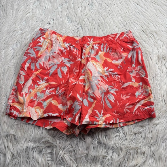 Columbia Pants - Columbia Shorts Women's L Coral Orange Floral Sandy River II Shorts Hiking Beach